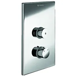 Schell Wandeinbau-Dusche LINUS D-SC-T Selbstschluss-Thermostat chrom 018090699