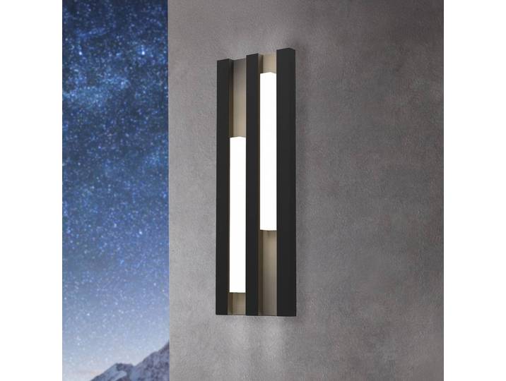 EGLO LED Aussenwandleuchte Fandina, schwarz, Metall, Modern, LED Wandleuchte außen