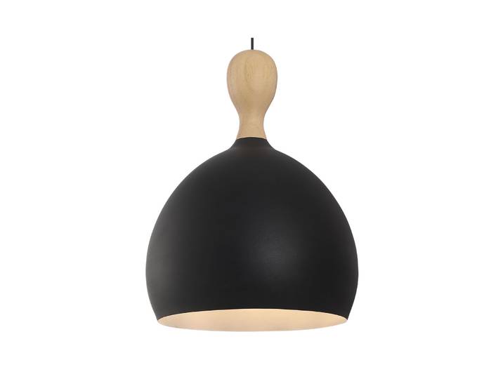 Dueodde Hängelampe, schwarz Ø 39 cm Metall E27 - Halo Design - Wohnzimmer - Skandinavisch - Einflammig