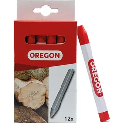 Signierkreide Oregon rot, Länge 120mm, D: 12mm VPE 12 Stück