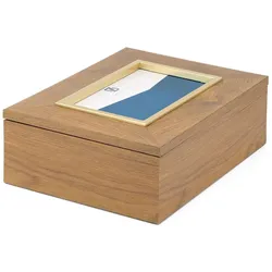 Zilverstad, Aufbewahrungsbox, Fotobox Marseille 15x10 braun/gold 7172090