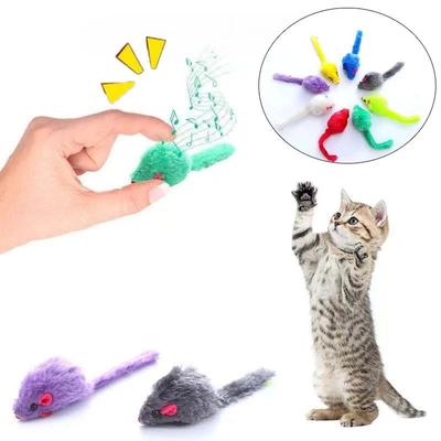 Inspired Living Squeaky Catnip Mouse Toy For Active Indoor Cats (10pcs) Squeaky Catnip Mouse Toy For Active Indoor Cats (10pcs)