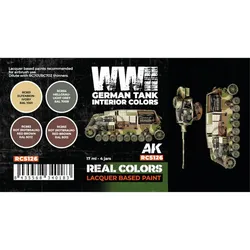 AK Real Colors WWII German Tank Interior Colors SET
