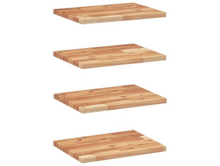 LASWWQMRF Schweberegal 4er Set 60x30x2cm Akazie Holz Wandboard Vielseitiges Wandboard aus massivem Akazienholz für Wohnzimmer, Bad und Schlafzimmer. Platzsparendes Design.
