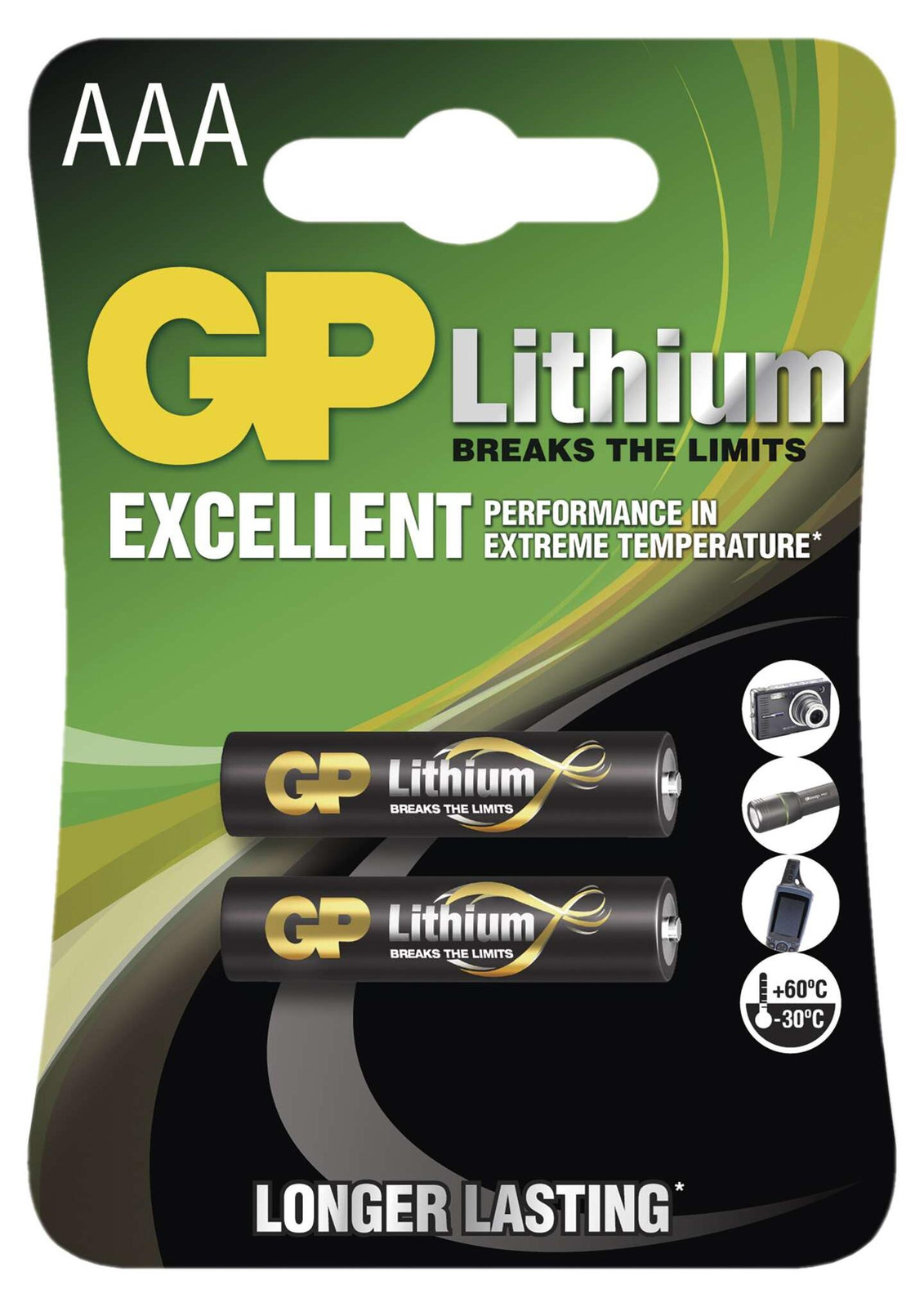 GP Batteries Lithium AAA Batterijen 1,5V, 2 stuks