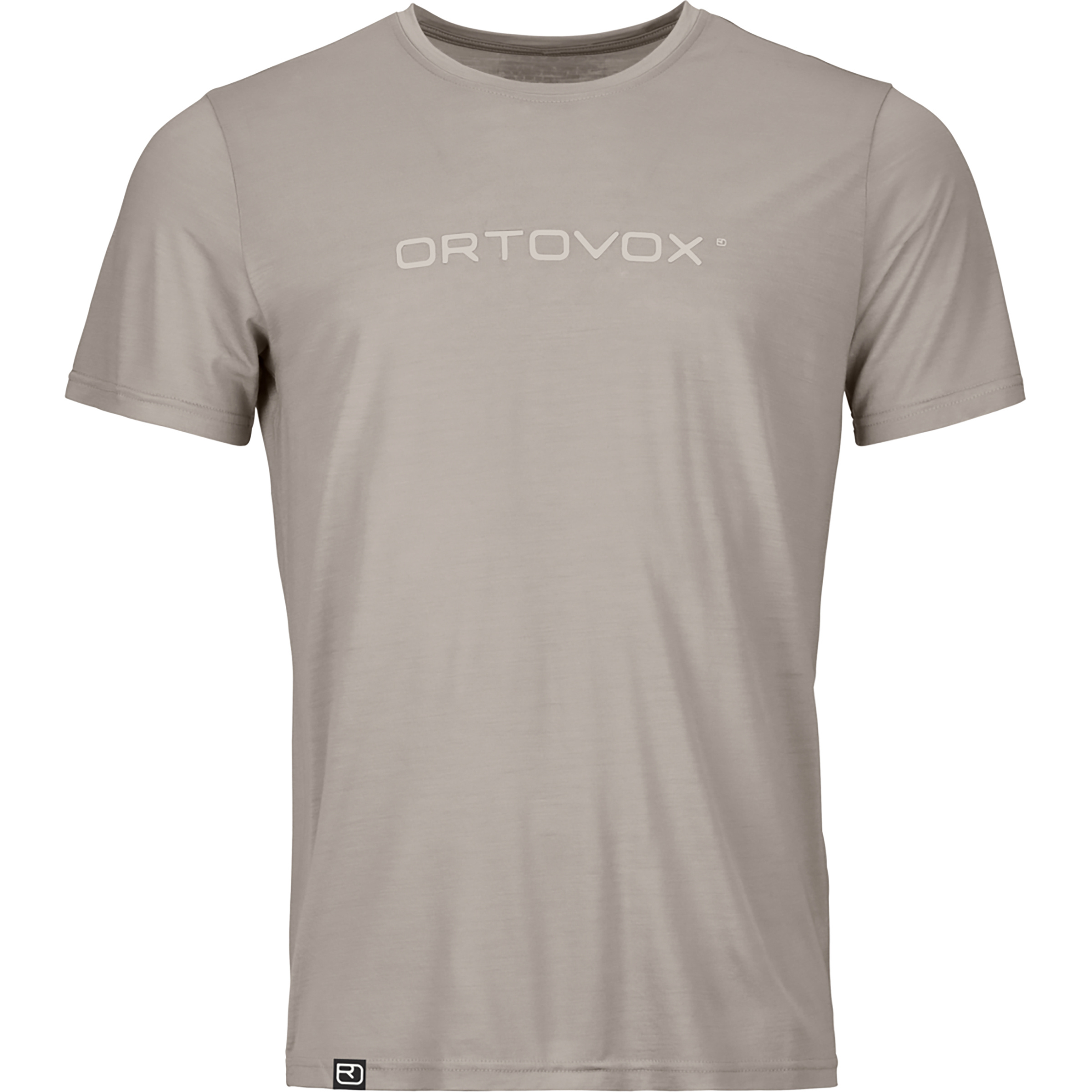 Ortovox 150 Cool Brand Herren T-Shirts grau Größe M Alpinklettern | Bouldern | Sportklettern Atmungsaktiv Merinowolle | Lyocell (Tencel)