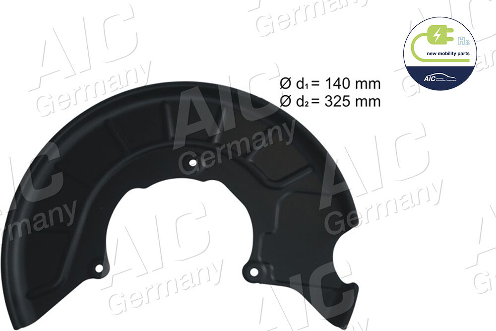 Aic Spritzblech, Bremsscheibe 54846 Vorderachse Rechts Für Vag