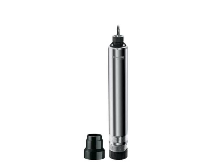 Gardena Pompe immergée de forage 6000/5 inox Premium : pompe de puits en inox\, débit de 6000 l/h\, avec interrupteur de protection thermique intégré (1492-20)