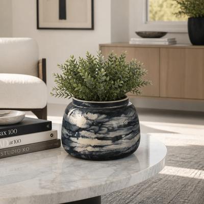 Sagebrook Home Abstract Glass Vase