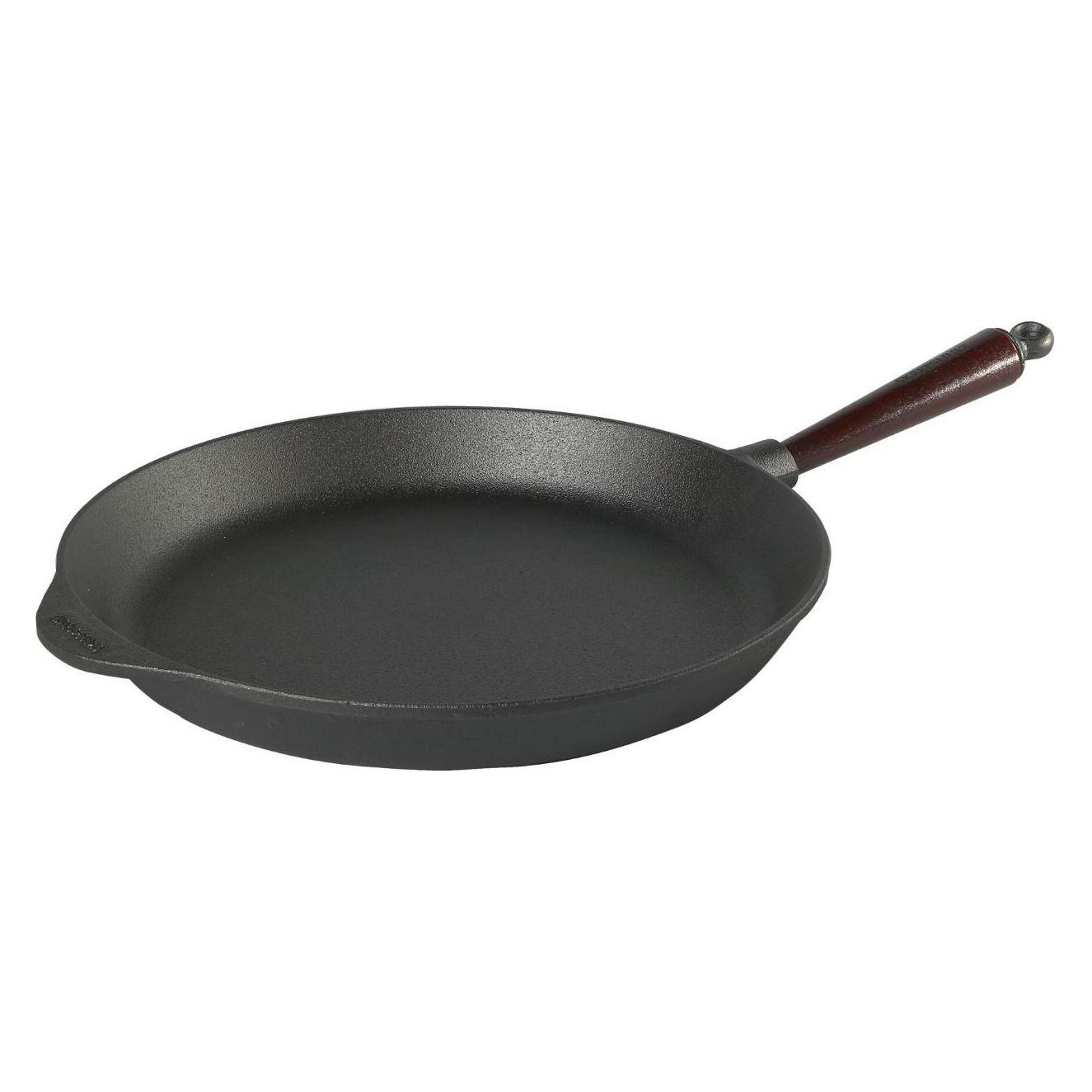 Skeppshult Wooden Frying Pan Graphite 36 cm (Bratpfanne, Gusseisen) (0360T)