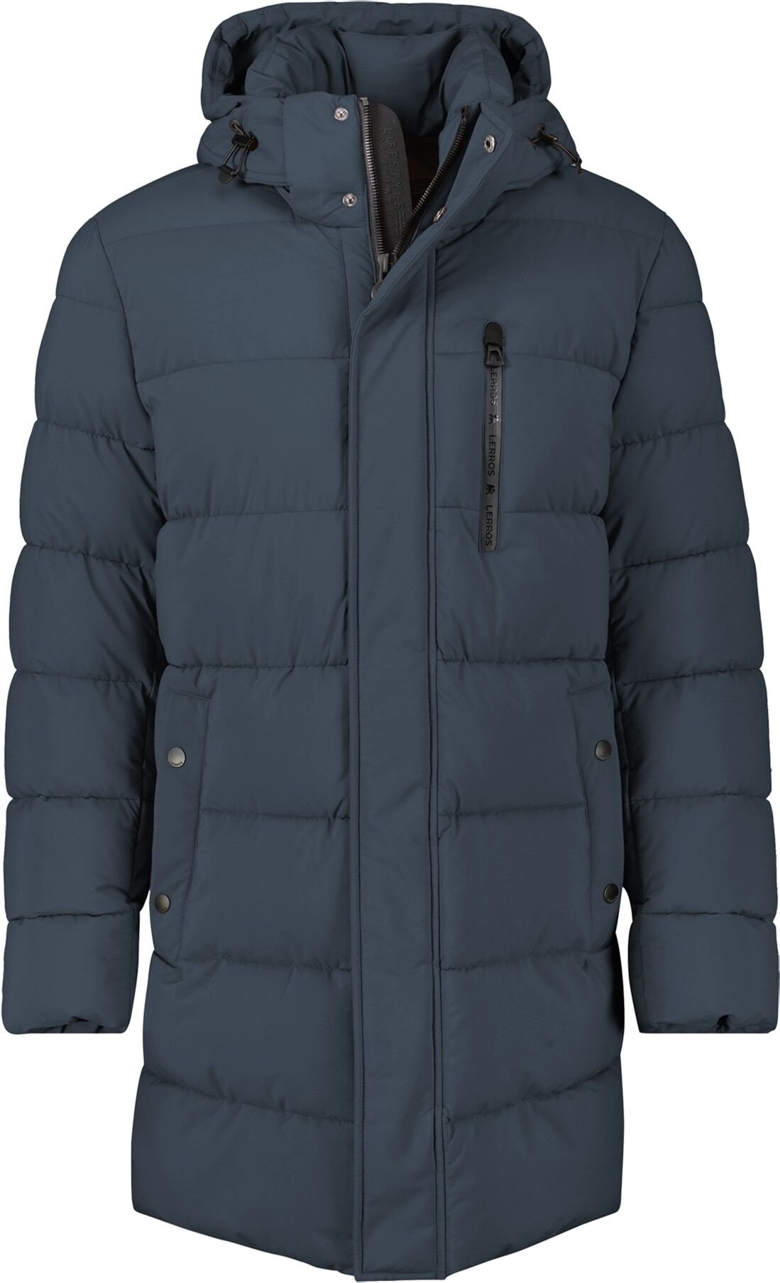 Winterjacke LERROS "Herren Steppjacke in Grossen Grössen", Herren, Gr. 3XL, blau (blau night), 100% Polyester, Jacken Winterjacke blau night 3XL