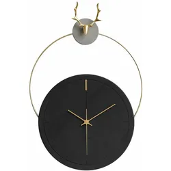 WANDUHR Design Schwarz 45/65 cm