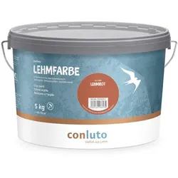 conluto Lehmfarbe Lehmrot - 5 kg Eimer