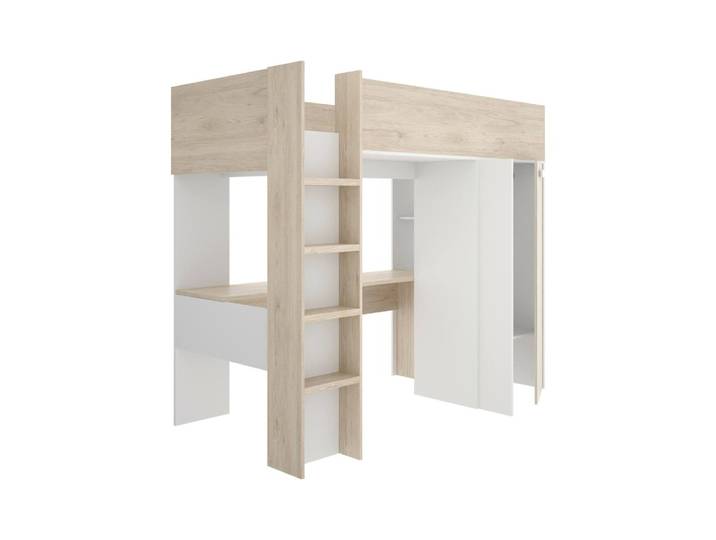 Ensemble chambre à coucher bois blanc nobilité