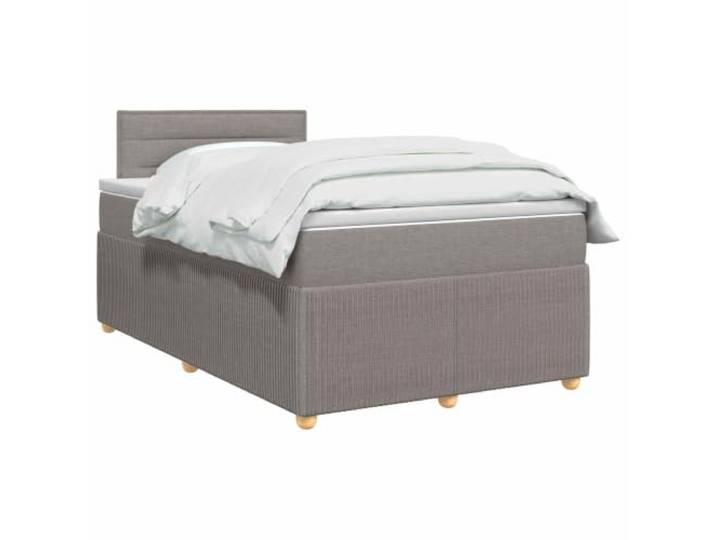vidaXL Boxspringbett mit Matratze Taupe 120 x 190 cm Stoff Anpassbare Erfahrung für deine Bedürfnisse. Verbesserte Anpassung und Bewegungsisolierung. Einfach zu reinigen