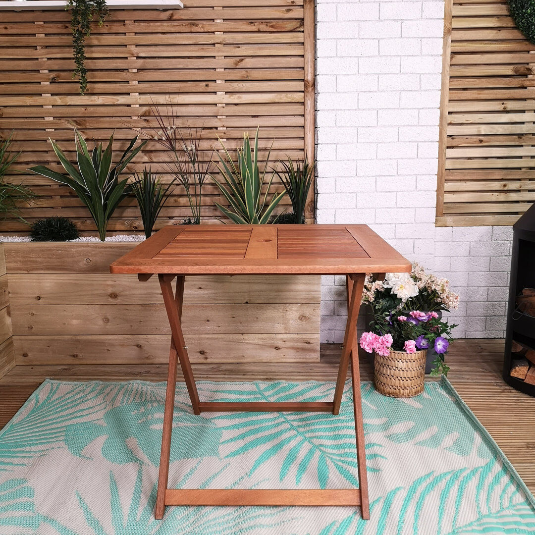 ClassicLiving Abdula Outdoor Dining Table - 75 cm W 75 cm D Brown