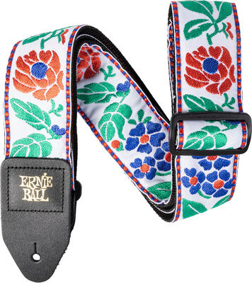 Ernie Ball Jacquard Strap Quilted Flora Quilted Flora Jacquard