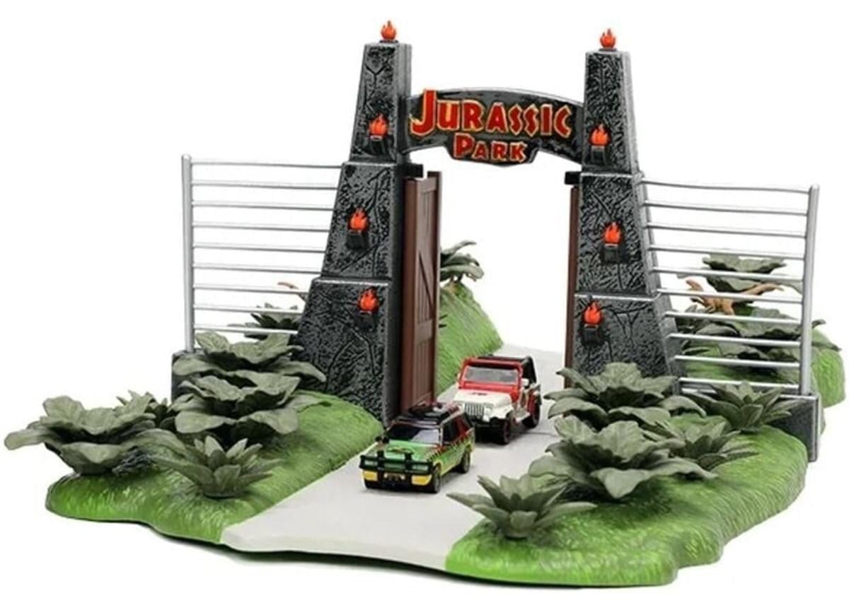 Jada Jurassic World Nano Metalfigs Nano-scène Diorama De Poort
