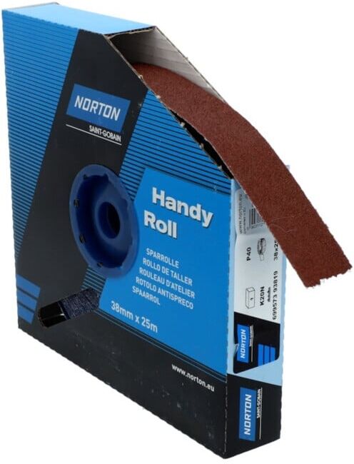 Norton Rouleau abrasif K20N 38mmx25m P40 ; Saint-Gobain (69957393819)