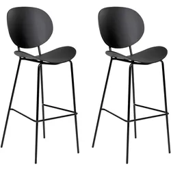 BARSTUHL 2er-Set Kunststoff schwarz Shonto