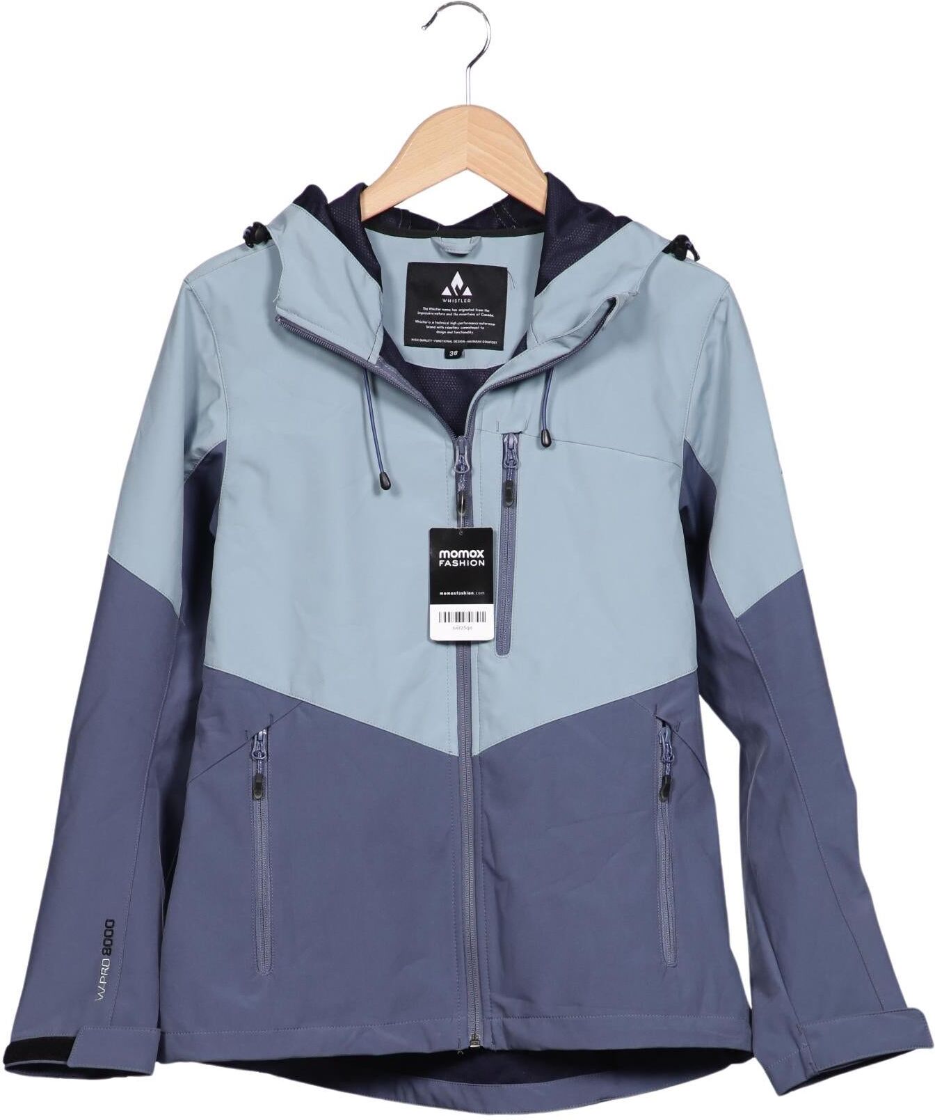 Whistles Damen Jacke, Hellblau, Gr. EU 38, Synthetik - Second Hand