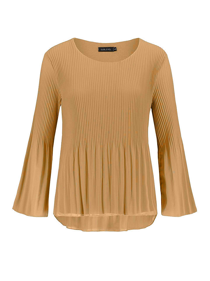 Sublevel Bluse in Beige - L