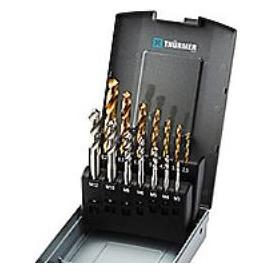 Thürmer Tools HSSE spiral tap og bor M3-12 - Spiral tapsaet M3-12 med TiN bor 14 dele i saettet (0152Z01)