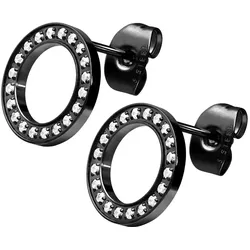 Chirurgenstahl Ohrstecker KRISTALLKREIS