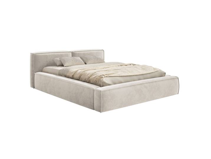 Polsterbett 160x200 cm Tilves Slim Low mit Stauraum,