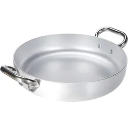 PENTOLE AGNELLI Lammkochgeschirr professionelle Pfanne 20 cm, reines Aluminium geeignet für Induktion, 2 Edelstahlgriffe