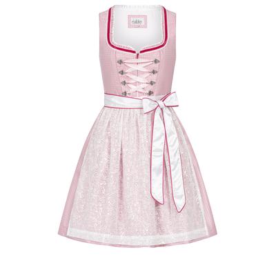 Dirndl NÜBLER "Dirndl mini Lina", Damen, Gr. 34, EURO, rosa, Obermaterial: 100% Polyester PES., Kleider