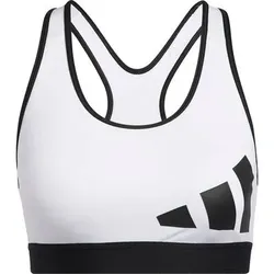 ADIDAS Damen Believe This Medium-Support Workout Logo Sport-BH, Größe XS in Schwarz Schwarz