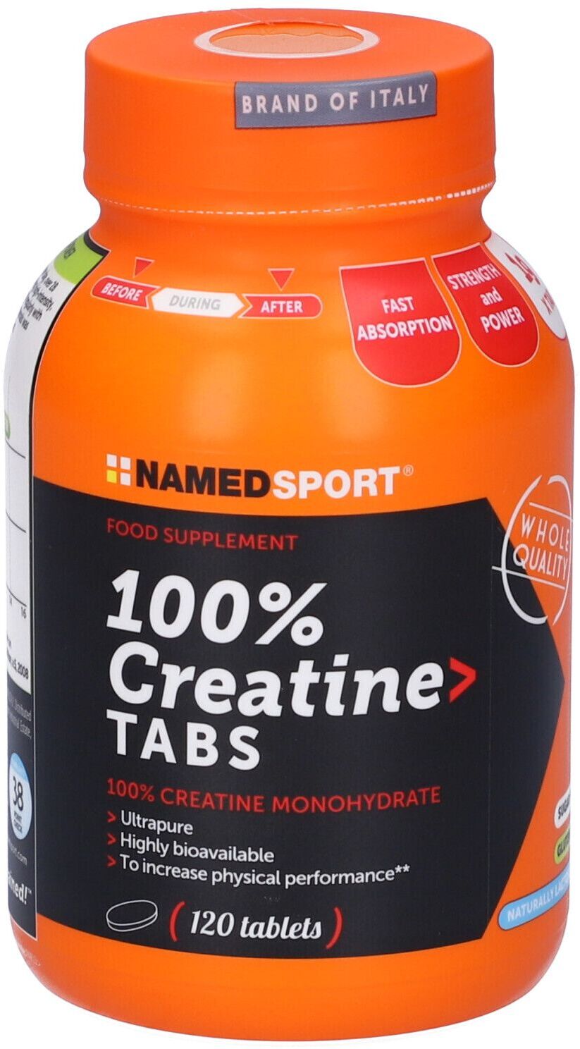 NAMEDSPORT Srl Named Sport, 100% Creatine Tabs, 120 compresse