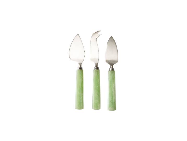 HK LIVING - Couteau à fromage - Vert - Résine