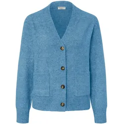 Tchibo - Strickjacke mit Wolle - Damen - Gr. XL - hellblau