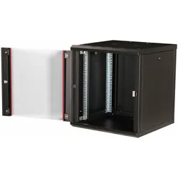 equip Serverschrank (12 HE, 19 Zoll Rack), Serverschrank, Schwarz