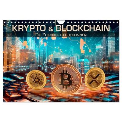 Krypto und Blockchain (Wandkalender 2026 DIN A4 quer), CALVENDO Monatskalender