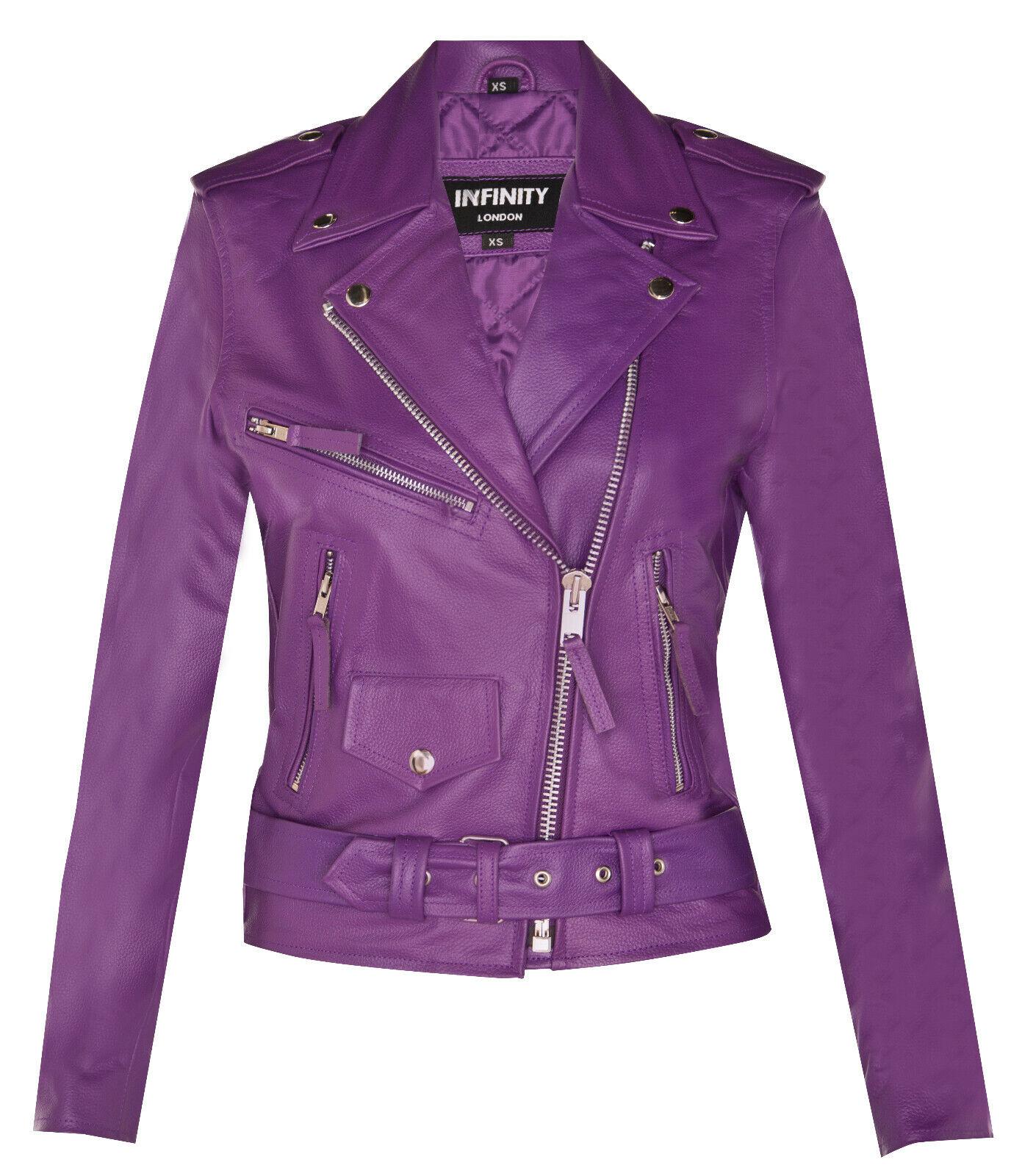 Damen-Bikerjacke aus Rindsleder – Mansfield