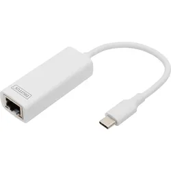 DIGITUS DN-3024 - Netzwerkkarte, USB Typ C, Gigabit Ethernet, 1x RJ45