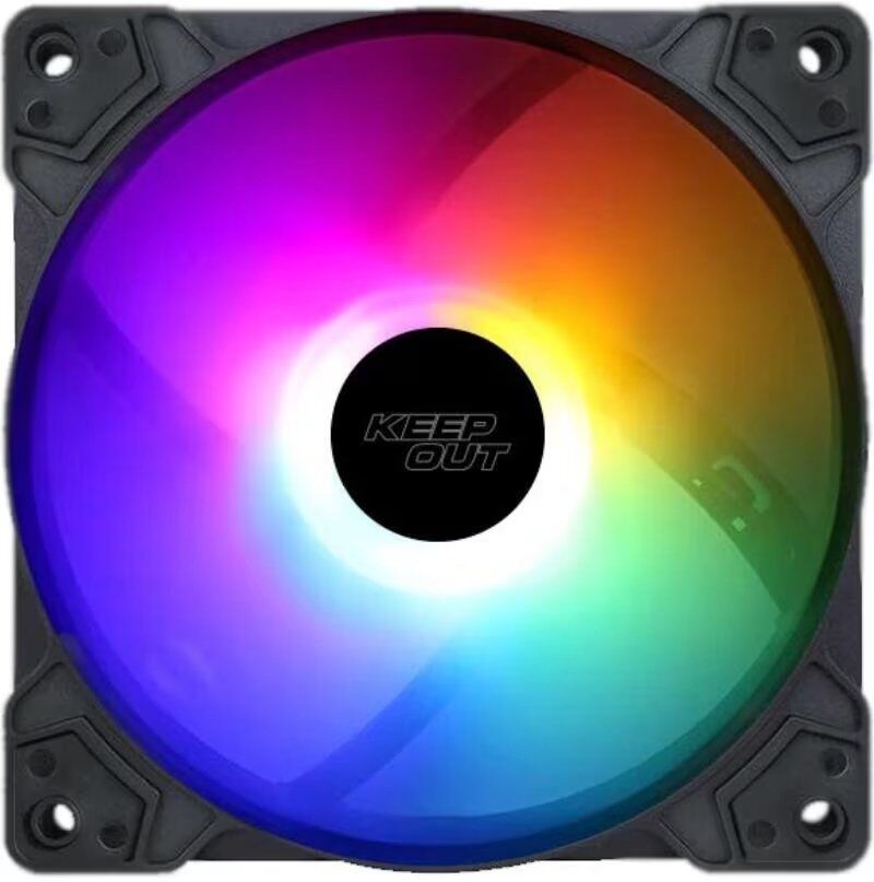 Keep Out Ventilador Caja Xfc-120f Rgb 120mm Black Talla Única Unisex