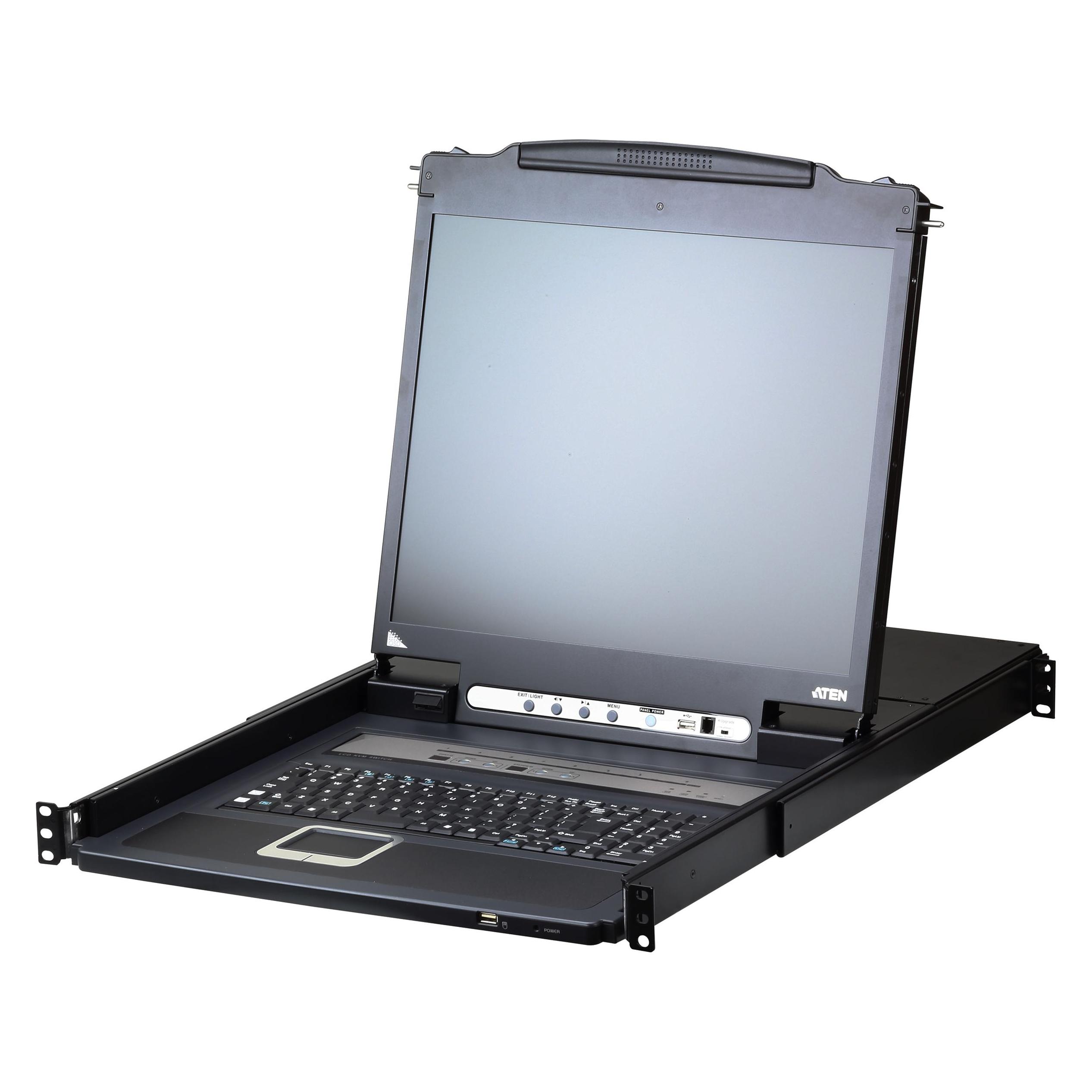 Aten CL5708IM UK KVM over IP Switch 8-Port 17"-LCD (PS/2-USB VGA) UK-Layout (CL5708iM GB)