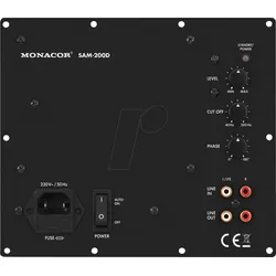 MON SAM-200D - Class-D-Subwoofer-Aktiv-Modul, 200 W an 4 Ohm