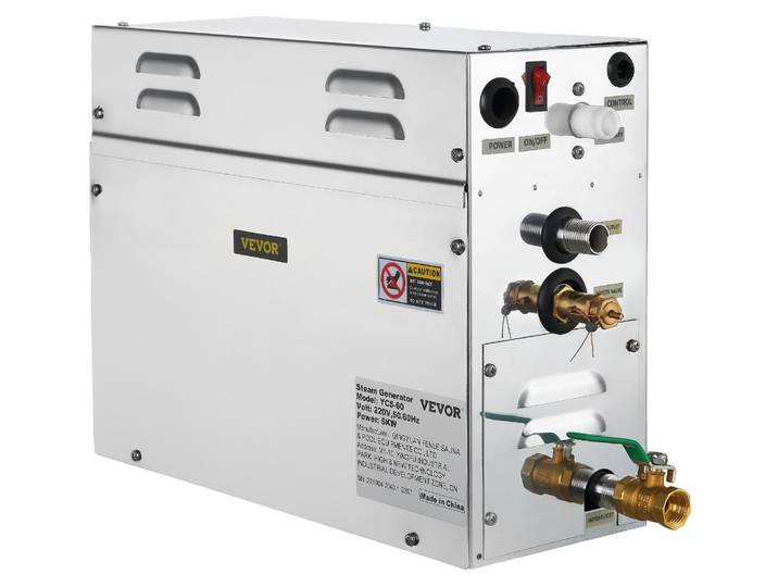 VEVOR Générateur de vapeur pour sauna de 6KW avec affichage numérique à LED\, générateur de vapeur pour sauna\, générateur de vapeur de 6KW pour Home-SPA\, générateur de vapeur avec minuterie