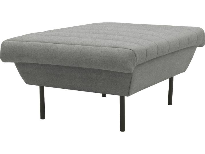Hocker LOOKS IX , grau (steel), B:70cm H:45cm T:70cm, 100% Polyester, LOOKS BY WOLFGANG JOOP, Hocker, Hocker, Quersteppung, passend zur Serie LOOKS IX