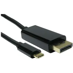 RS PRO DisplayPort-Kabel, Male - Male, 2m (2 m), Videokabel, Schwarz