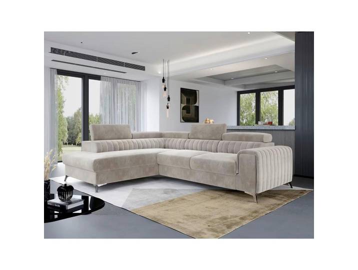 ECKSOFA Laurence Beige S: 205x278 cm