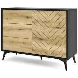 Sideboard   ¦ schwarz ¦ Maße (cm): B: 104 H: 77