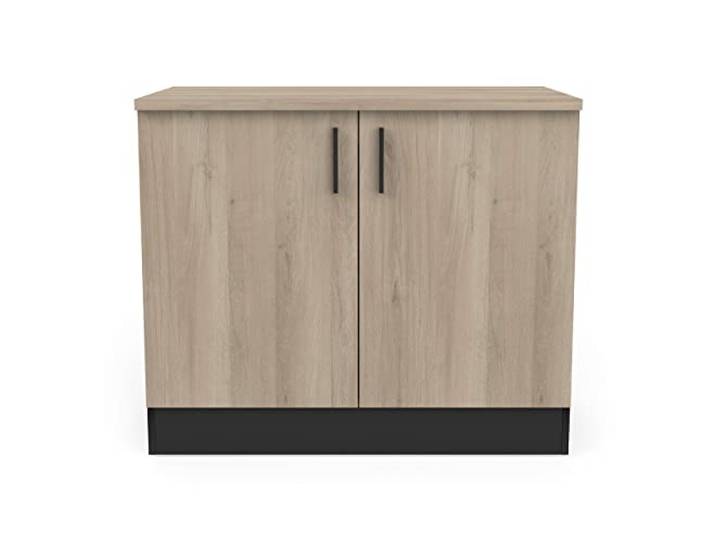 Demeyere Küchenunterschrank mit Arbeitsplatte und 2 Türen „Origan” Höhe 85 cm Breite 100 cm Tiefe 60 cm 2 Jahre Garantie
