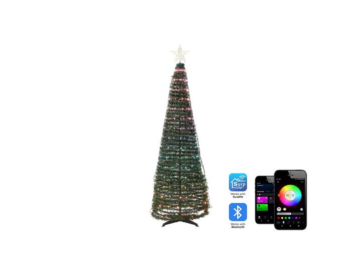 Beliani Weihnachtsbaum 160 cm Grün Saarloq, Kunststoff, 160 cm, Dekoration, Weihnachtsdekoration, Christbäume & Zubehör