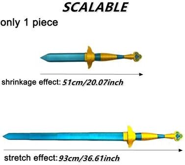 Inspired Living Rumi Cosplay Sword Replica Collapsible Anime Weapon Prop For Halloween & Conventions c